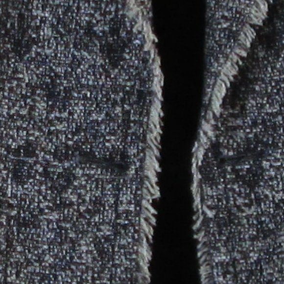 Talbots Womens Navy Blue and White Tweed Blazer with Fringe Size 12 Pre-… - Picture 6 of 6